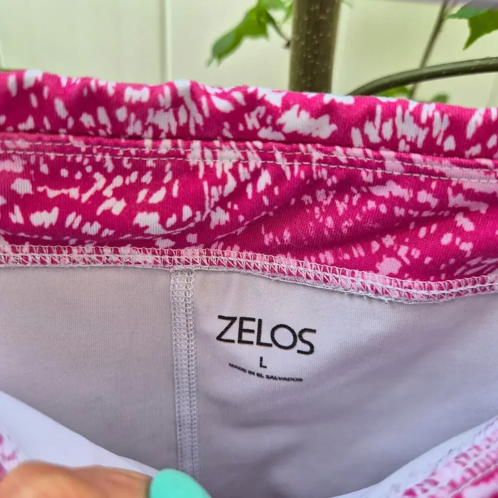 Zelos Womens Large Pink Abstract Print‎ Performance Skort - Picture 2 of 7
